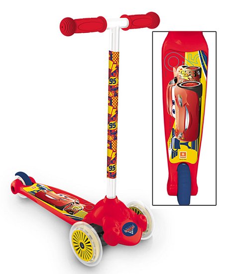 Dětská skládací koloběžka Mondo Twist 3 kolečka Cars