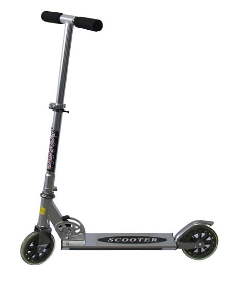 Koloběžka skládací SCOOTER stříbrná CSK3