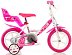 Dětské kolo Dino Bikes bílo-růžové 12"
