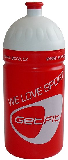 Sportovní láhev 0,5L červená CSL05