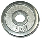 Chromový kotouč (závaží) na činky 1kg Chromový kotouč (závaží) na činky 1kg