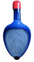 Celoobličejová potápěčská maska se šnorchlem velikost L modrá