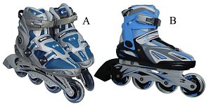 Kolečkové (inline) brusle soft ACTION ALU CS328