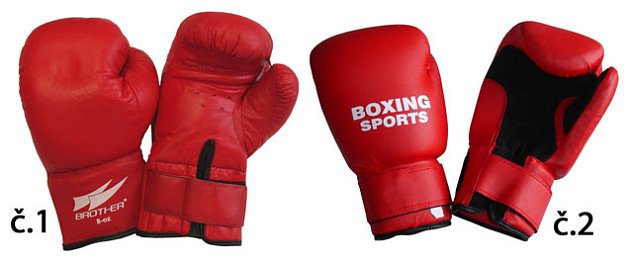 Boxerské rukavice PU kůže vel. S, 8 oz. červené