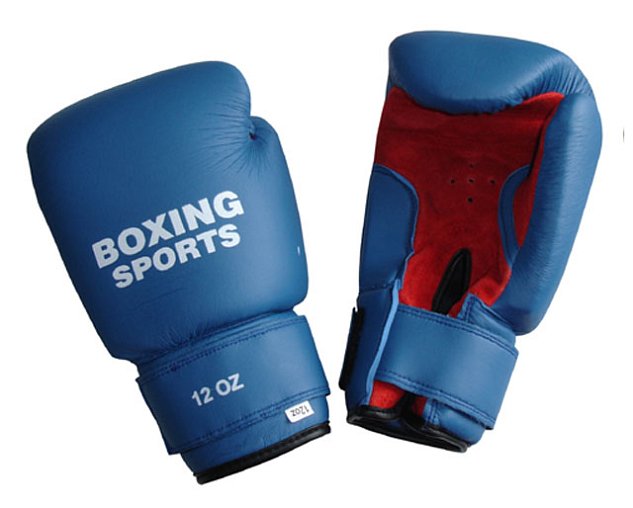Boxerské rukavice PU kůže vel. S, 8 oz. modré
