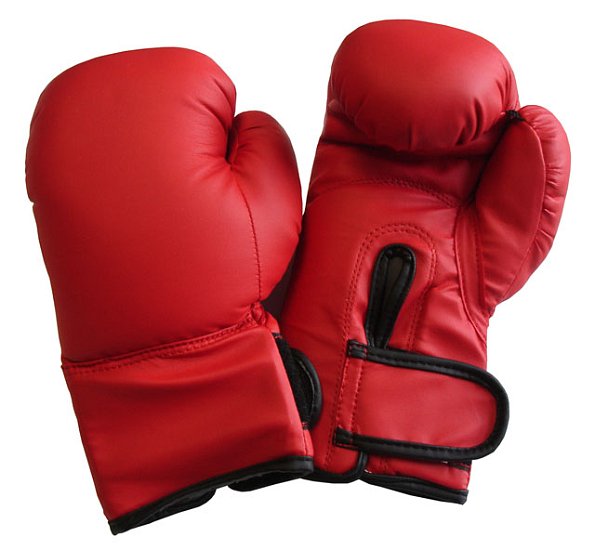 Boxerské rukavice PU kůže vel. XS, 6 oz. červené