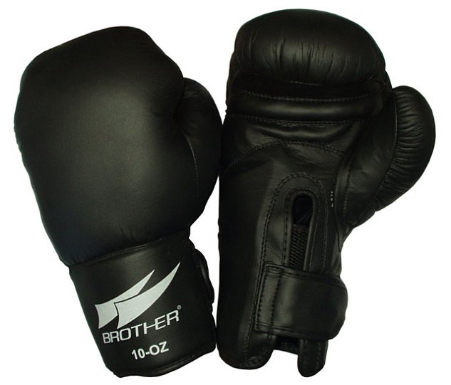 Boxerské rukavice PU kůže vel.S, 8 oz. černé