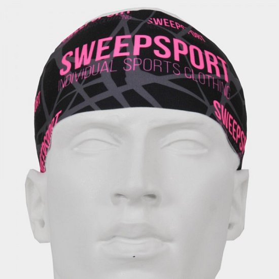 Čelenka SWEEP SPORT SCP054 černo/růžová fluo