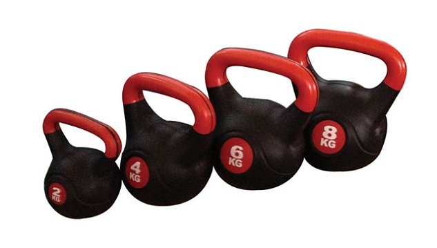 Činka kettlebell s cementovou náplní 10 kg