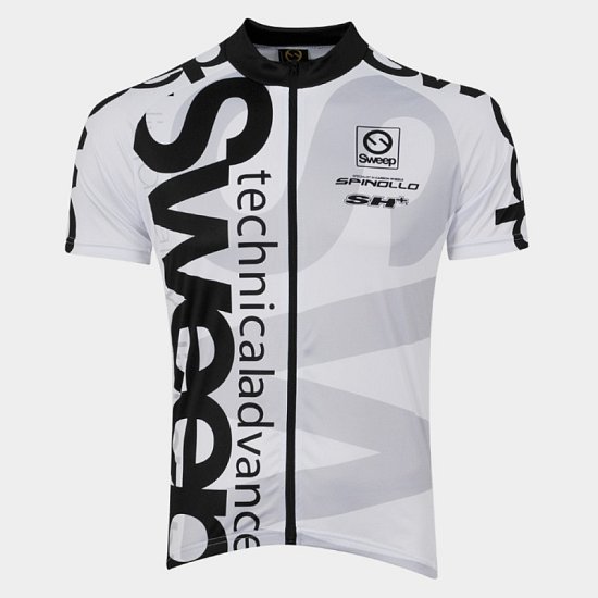 Cyklistický dres SWEEP CLASIC bílo/černý