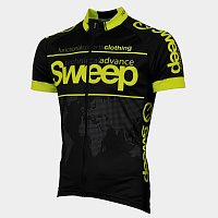 Cyklistický dres SWEEP CLASIC černo/žlutý fluo