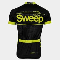 Cyklistický dres SWEEP CLASIC černo/žlutý fluo