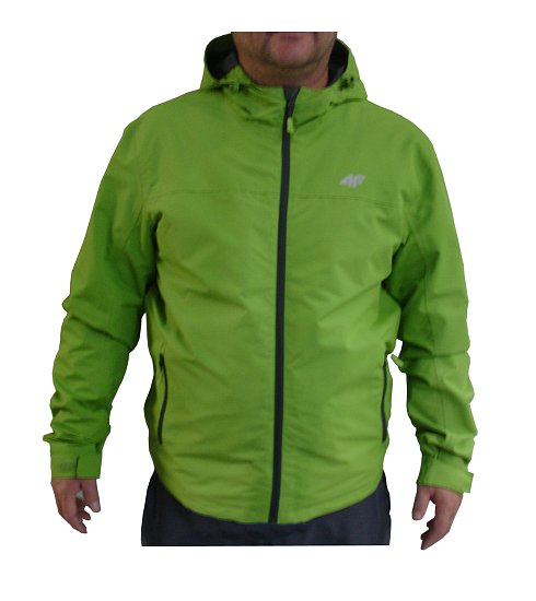 Trekingová bunda s kapucí 4F zelená
