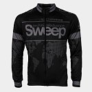 Sweep D015A Cyklistický dres clasic s dlouhým rukávem černo/šedý XXL Sweep D015A Cyklistický dres clasic s dlouhým rukávem černo/šedý XXL