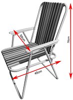 Skládací campingové křeslo C2/1