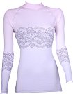 TERMOVEL Dámské termo tričko PCE LACE šedorůžové vel. XL TERMOVEL Dámské termo tričko PCE LACE šedorůžové vel. XL