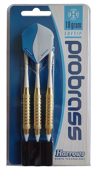 Šipky s plastovým hrotem HARROWS SOFT PRO BRASS T11