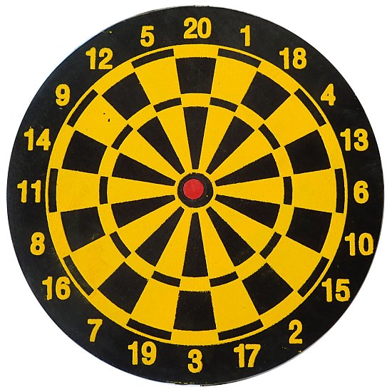 Terč papírový se šipkami 25cm 51022