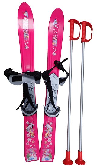 Plastkon LSP70-RU  Lyže dětské 70cm reflexní růžová