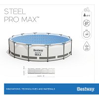 Bazén BESTWAY STEEL PRO MAX 366x100 cm + příslušenství 56418