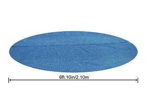 Solární plachta na bazén kulatá 244cm