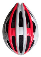 Cyklistická helma bílo-červená M/L