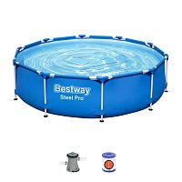 BESTWAY 56679 Bazén Steel PRO 305x76 cm + příslušenství