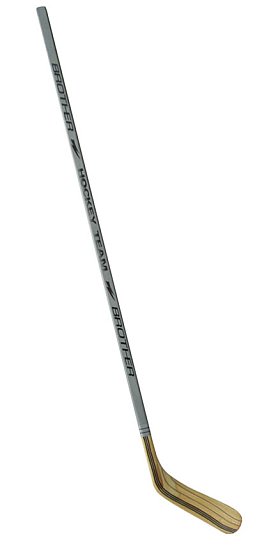 Laminovaná hokejka pravá 147cm - šedá
