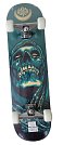 Skateboard závodní s protismykem zelený 78 x 20 cm S3-ZE