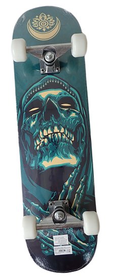 Skateboard závodní s protismykem zelený 78 x 20 cm S3-ZE