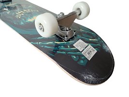 Skateboard závodní s protismykem zelený 78 x 20 cm S3-ZE