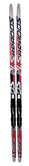 Běžecké lyže šupinaté Brados LS Sport s vázáním NNN červené