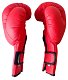 Boxerské rukavice PU kůže červené - vel. XL, 14 oz.