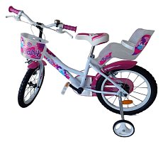 Dětské kolo Dino bikes FAIRY Bílo-růžový potisk 16"