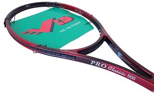 Pálka tenisová 100% grafitová červená PRO CLASSIC 600