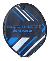 Badmintonová pálka ALU s pouzdrem modrozelenočerná G316A