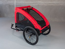 Přívěsný vozík Bellelli za kolo pro domácí mazlíčky červený