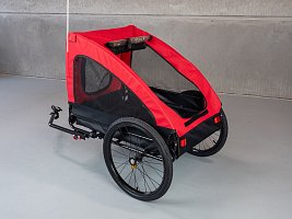 Přívěsný vozík Bellelli za kolo pro domácí mazlíčky červený