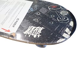 ACRA Skateboard barevný S2A-černý  SLEVA
