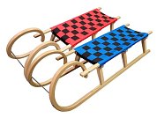 Acra sáně 125cm dřevěné A2042- rohačky Acra sáně 125cm dřevěné A2042- rohačky