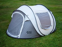 Acra Outdoor ST31 samorozkládací stan pro 2-3 osoby/2seconds - stříbrný se zatmavením