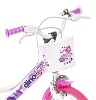 Dětské kolo Dino bikes FAIRY Bílo-růžový potisk 16"