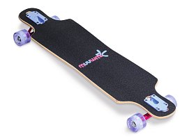 Muuwmi Longboard Compact ABEC 7 SPACE, se svítícími kolečky