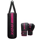 RDX Dětský boxovací pytel a rukavice F6 2FT KARA růžové RDX Dětský boxovací pytel a rukavice F6 2FT KARA růžové
