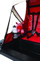 BELLELLI B-TRAVEL Dětský vozík za kolo, červený