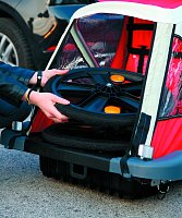 BELLELLI B-TRAVEL Dětský vozík za kolo, červený