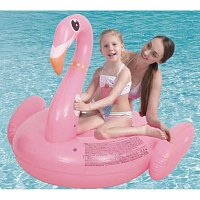 SUN CLUB Nafukovací sedátko Plameňák 155 cm