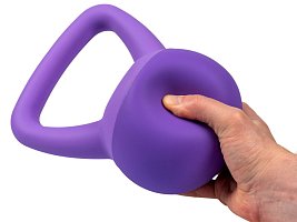 ACRA Soft PVC Kettlebell 2 kg, fialový