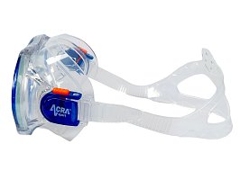 Šnorchlovací set 2 v 1, DĚTSKÝ, MODRÝ, obsahuje masku a šnorchl