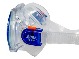 Šnorchlovací set 2 v 1, DĚTSKÝ, MODRÝ, obsahuje masku a šnorchl